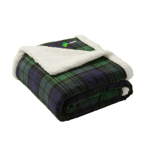 Port Authority Flannel Sherpa Blanket