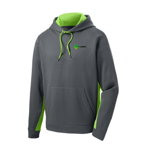 Sport-Tek Sport-Wick Fleece Colorblock Hooded Pullover