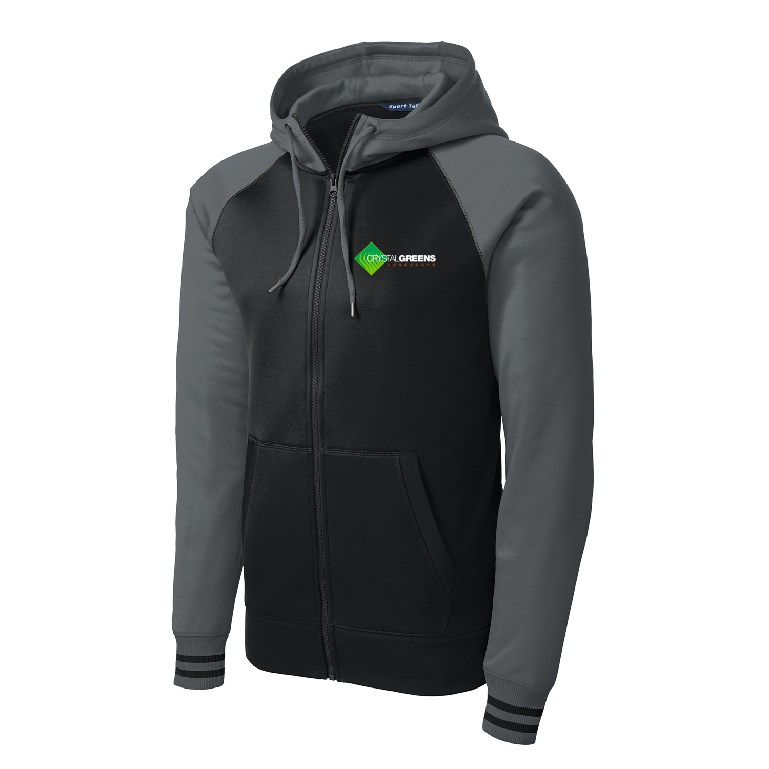 Sport-Tek Sport-Wick Varsity Fleece Full-Zip Hooded Jacket