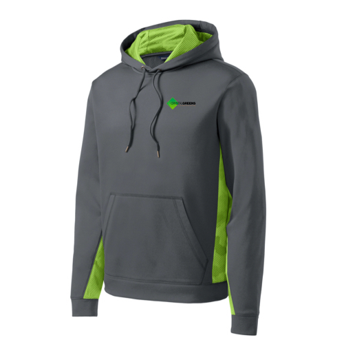 Sport-Tek Sport-Wick CamoHex Fleece Colorblock Hooded Pullover