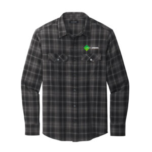 Port Authority Long Sleeve Ombre Plaid Shirt