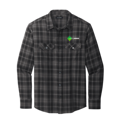 Port Authority Long Sleeve Ombre Plaid Shirt