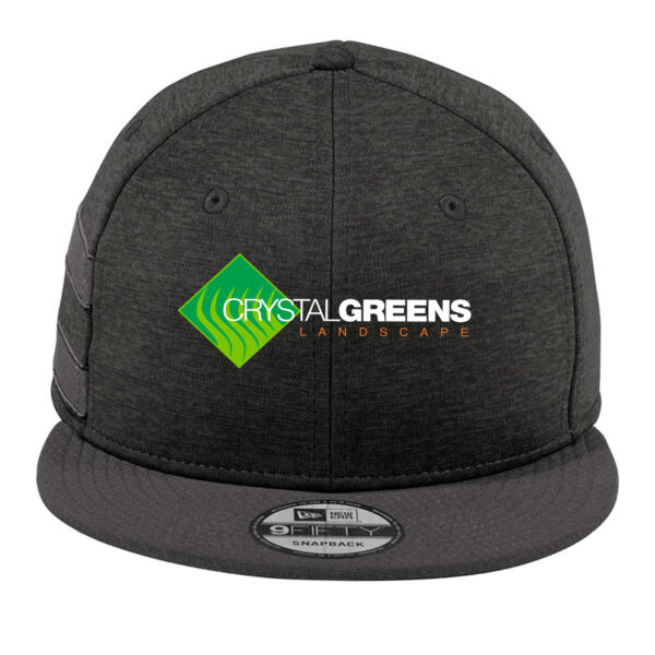 New Era ® Shadow Heather Striped Flat Bill Snapback Cap
