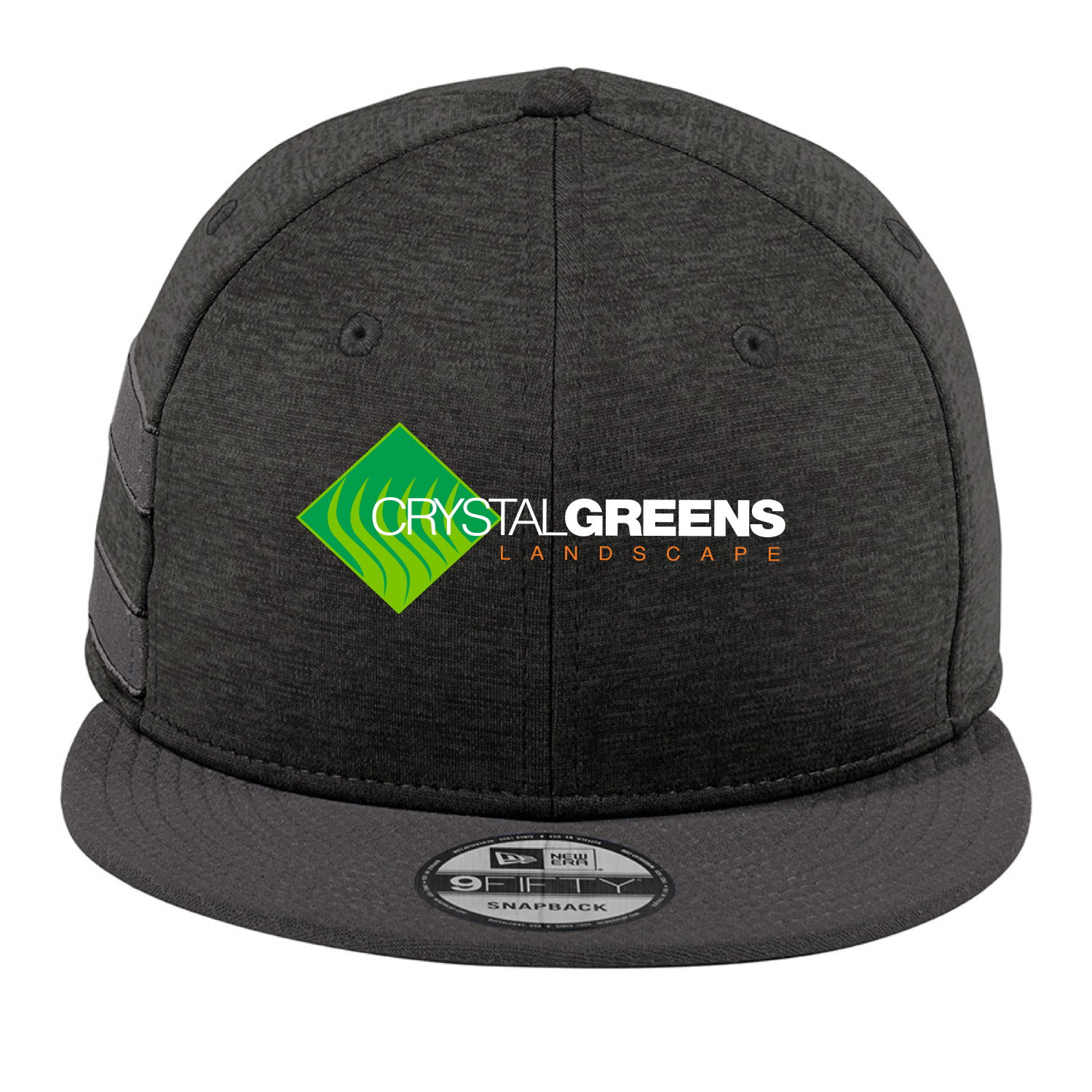 New Era ® Shadow Heather Striped Flat Bill Snapback Cap