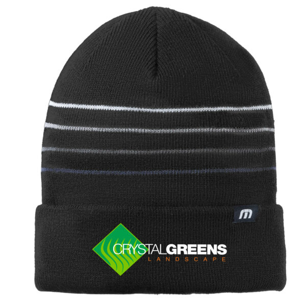 TravisMathew Striped Cuffed Beanie